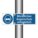 Blickdichter Augenschutz erforderlich