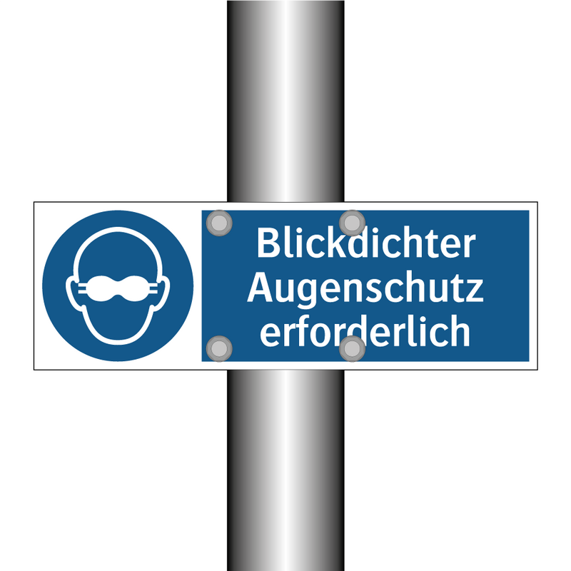 Blickdichter Augenschutz erforderlich