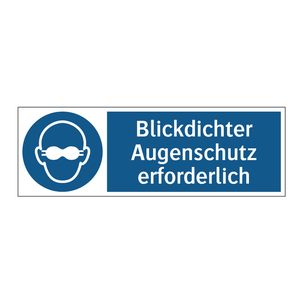 Blickdichter Augenschutz erforderlich