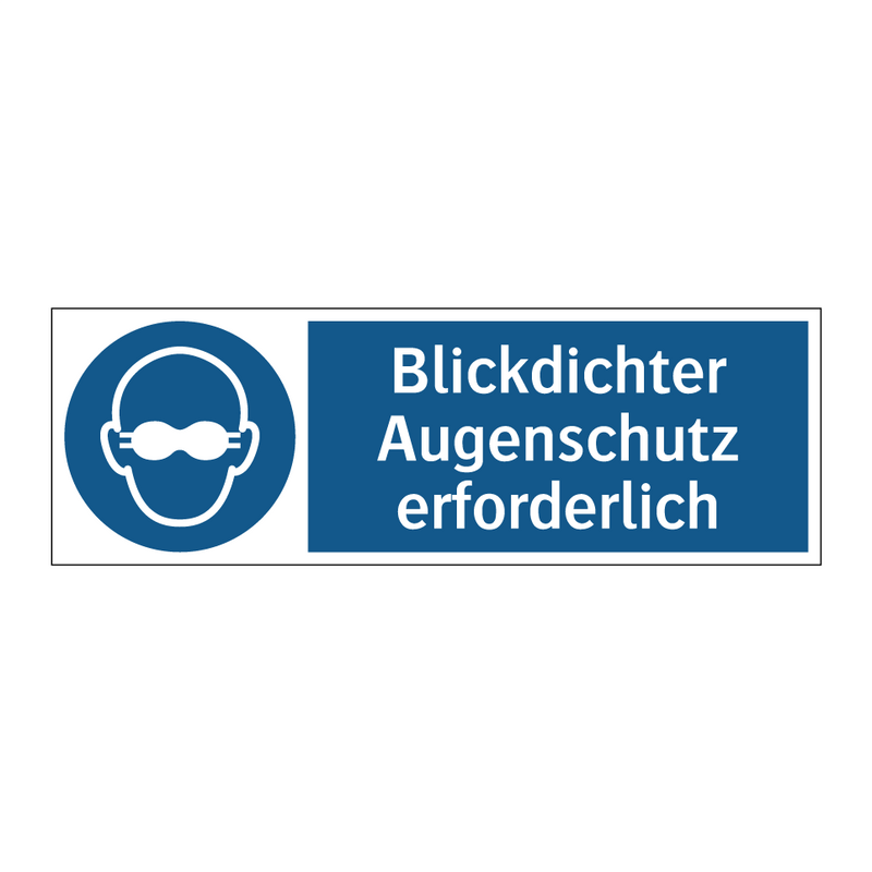 Blickdichter Augenschutz erforderlich