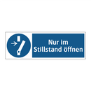 Nur im Stillstand öffnen