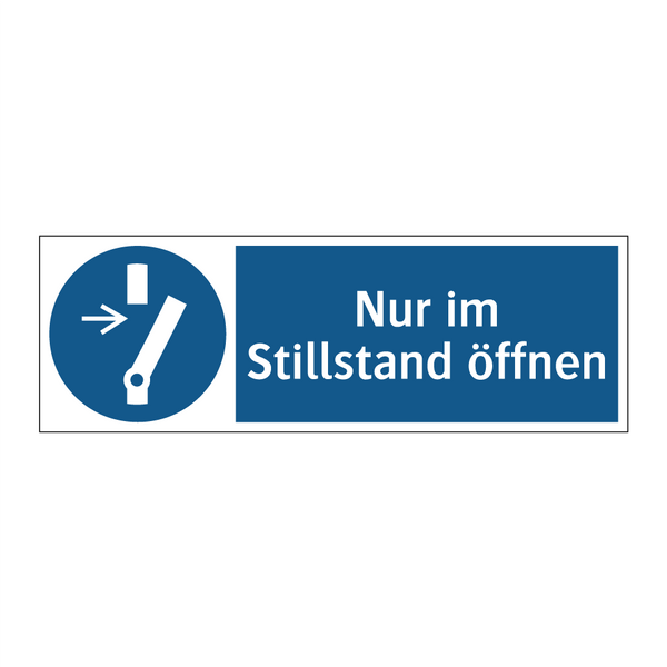 Nur im Stillstand öffnen