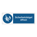 Sicherheitsbügel öffnen