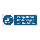 Parkplatz für Kinderwagen und Gehhilfen