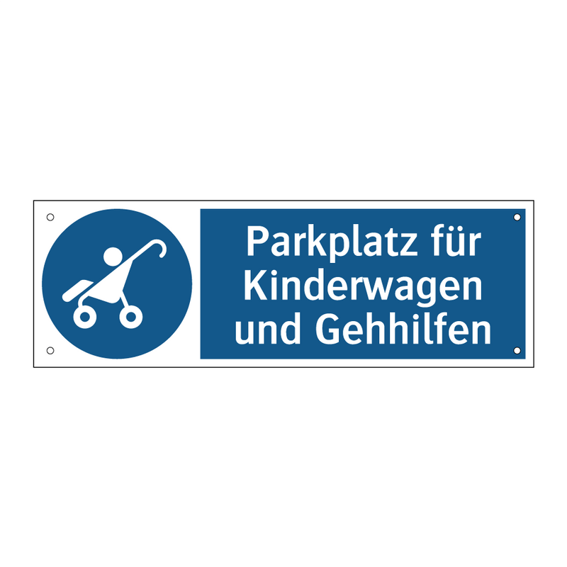 Parkplatz für Kinderwagen und Gehhilfen