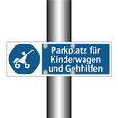 Parkplatz für Kinderwagen und Gehhilfen