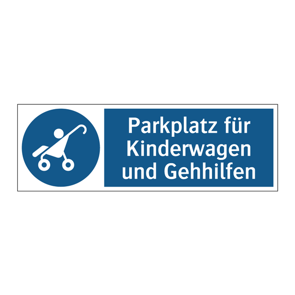 Parkplatz für Kinderwagen und Gehhilfen