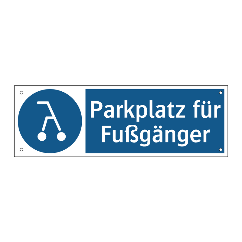 Parkplatz für Fußgänger