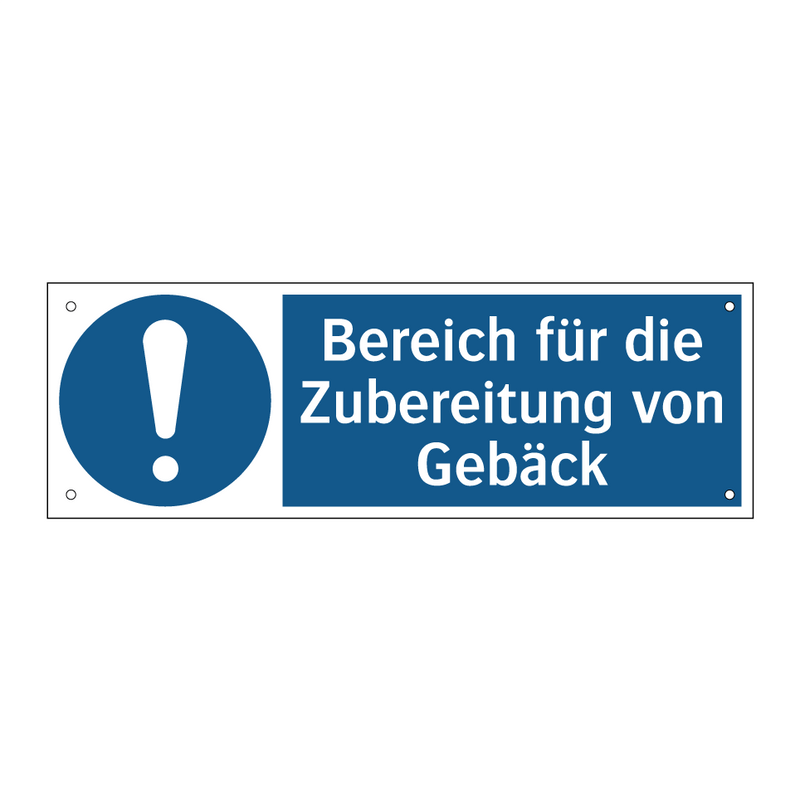 Bereich für die Zubereitung von Gebäck