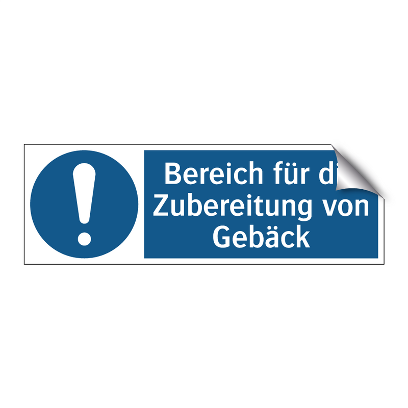Bereich für die Zubereitung von Gebäck