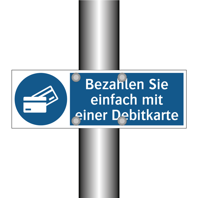 Bezahlen Sie einfach mit einer Debitkarte