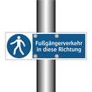 Fußgängerverkehr in diese Richtung