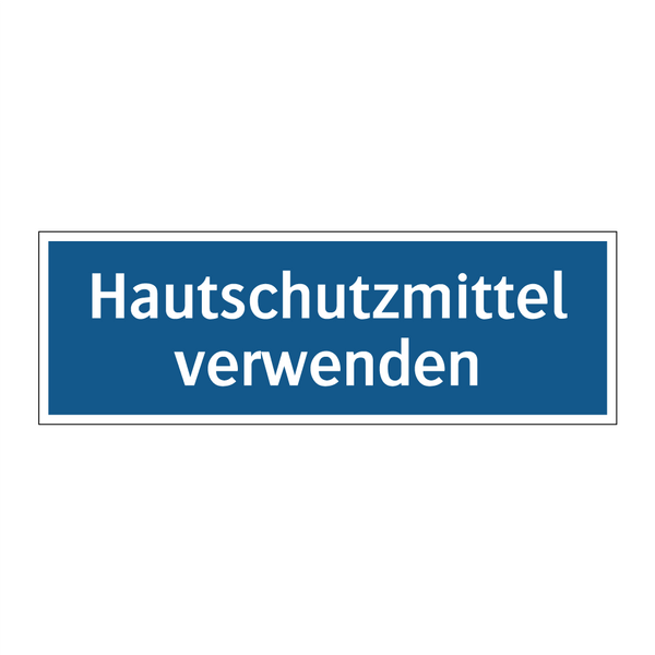 Hautschutzmittel verwenden