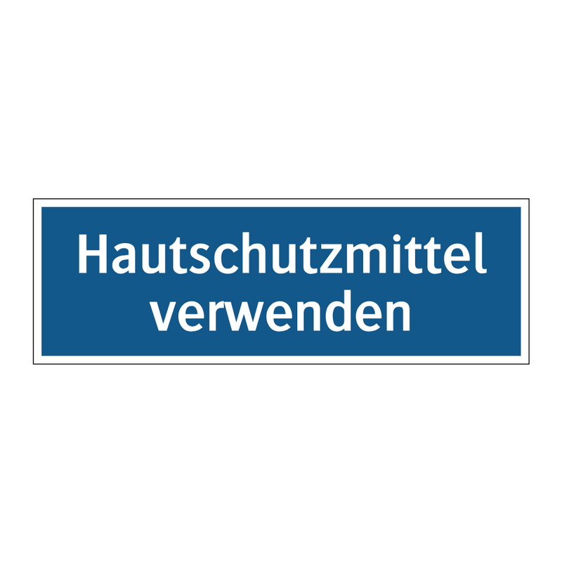 Hautschutzmittel verwenden