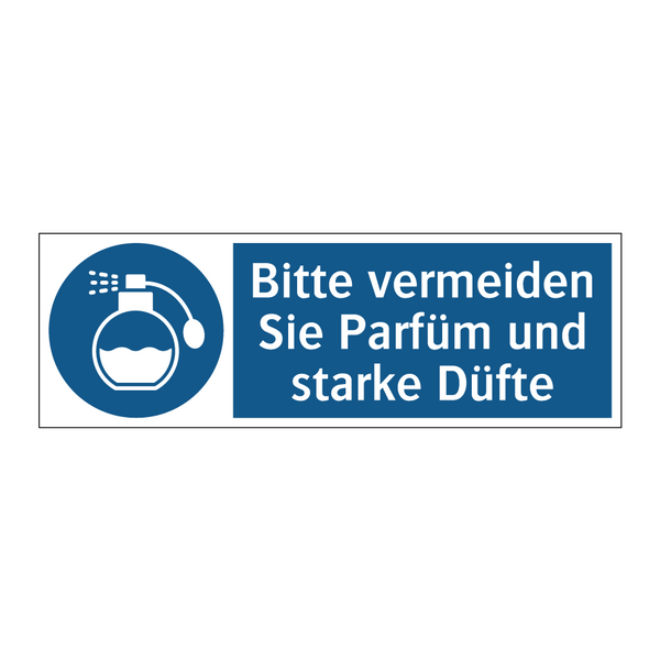 Bitte vermeiden Sie Parfüm und starke Düfte