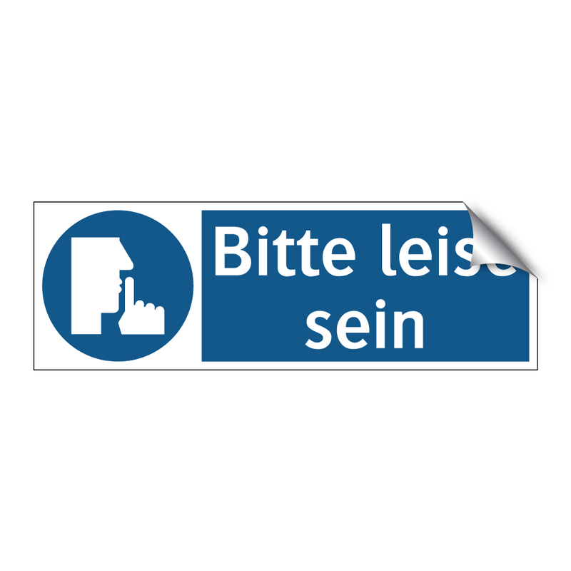 Bitte leise sein