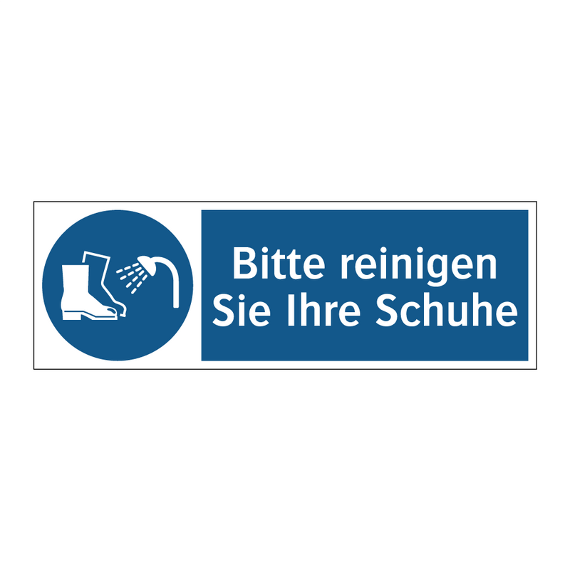 Bitte reinigen Sie Ihre Schuhe