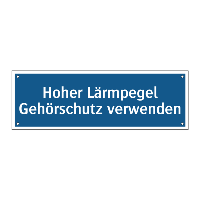 Hoher Lärmpegel Gehörschutz verwenden