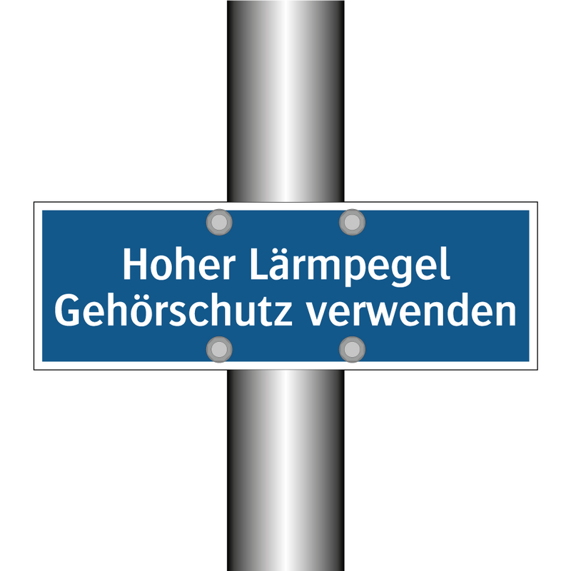 Hoher Lärmpegel Gehörschutz verwenden