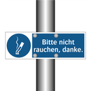 Bitte nicht rauchen, danke.