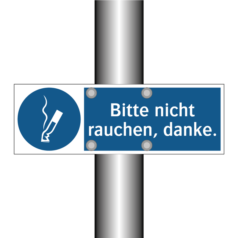 Bitte nicht rauchen, danke.