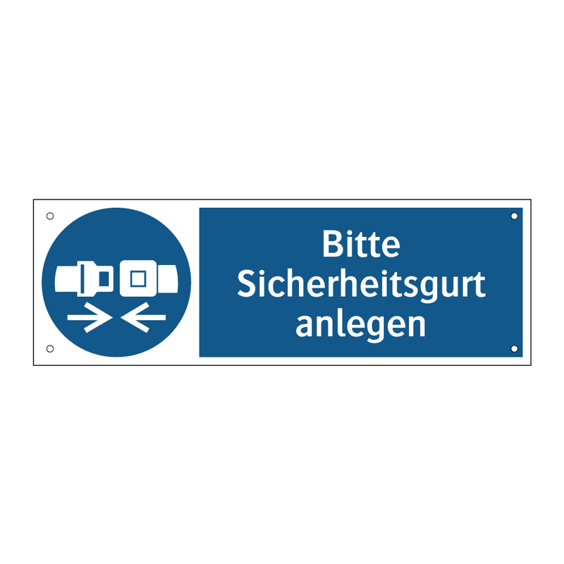 Bitte Sicherheitsgurt anlegen