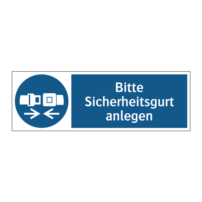 Bitte Sicherheitsgurt anlegen