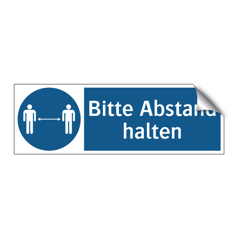 Bitte Abstand halten