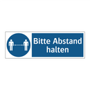 Bitte Abstand halten
