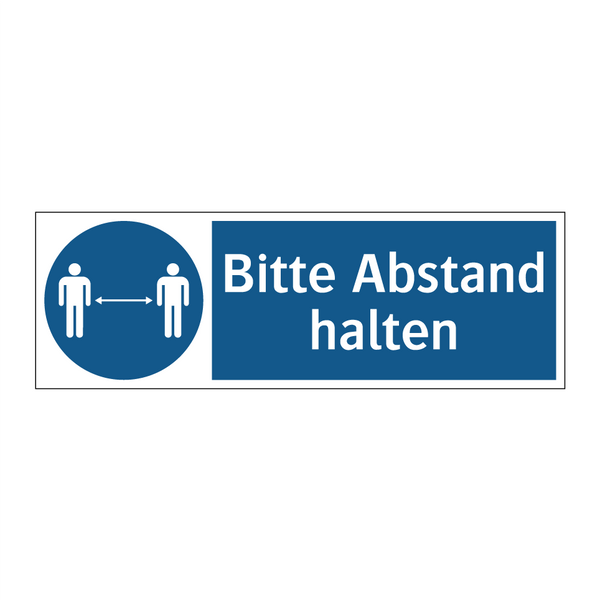 Bitte Abstand halten