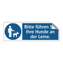 Bitte führen Sie Ihre Hunde an der Leine.