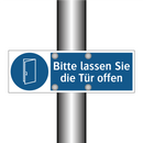 Bitte lassen Sie die Tür offen
