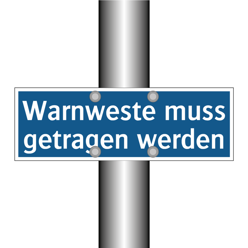 Warnweste muss getragen werden