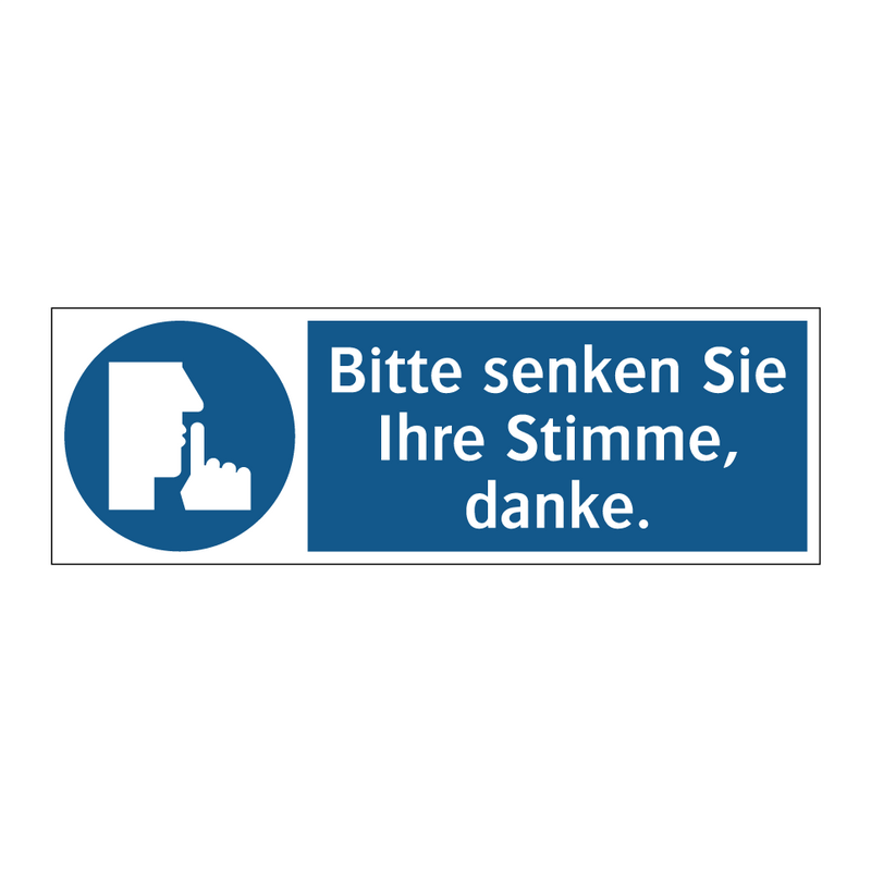 Bitte senken Sie Ihre Stimme, danke.