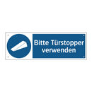 Bitte Türstopper verwenden