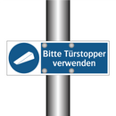 Bitte Türstopper verwenden