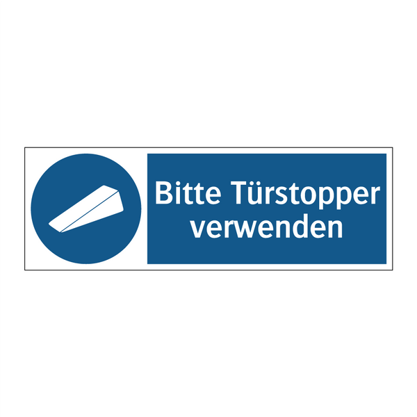 Bitte Türstopper verwenden