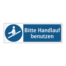 Bitte Handlauf benutzen