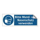 Bitte Mund- und Nasenschutz verwenden