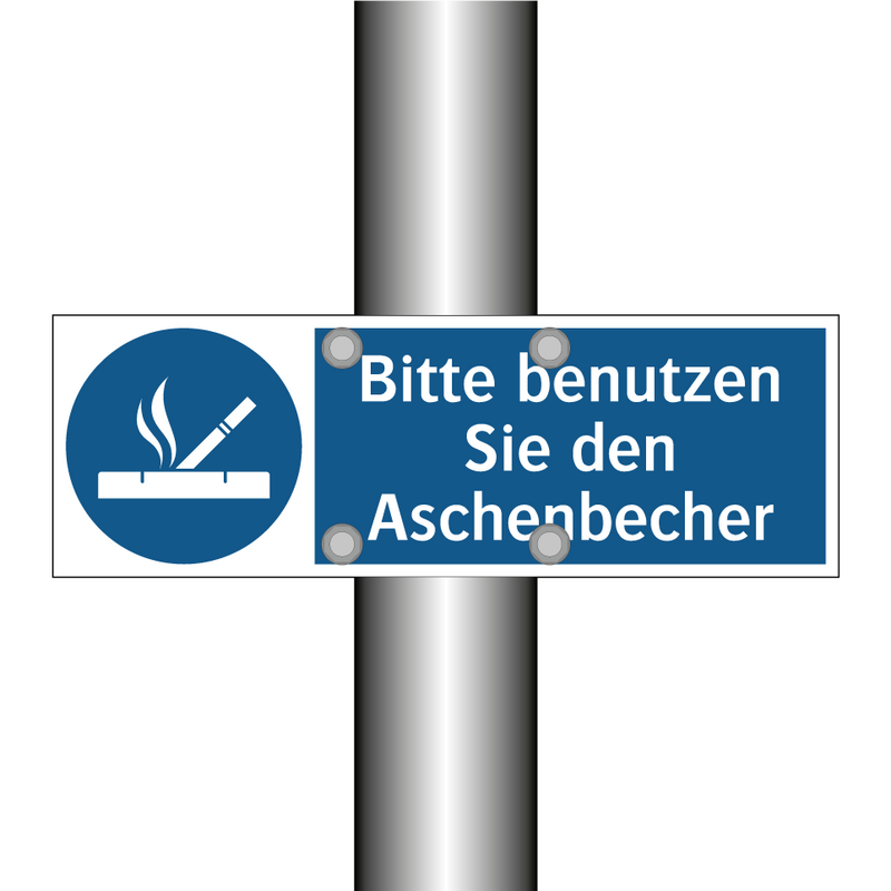 Bitte benutzen Sie den Aschenbecher
