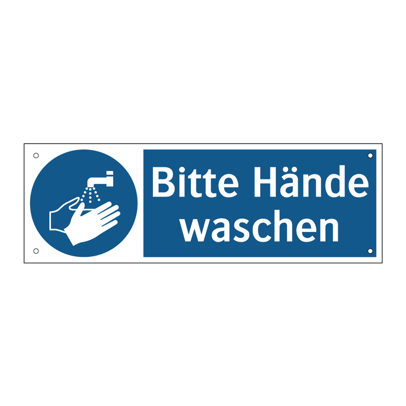 Bitte Hände waschen