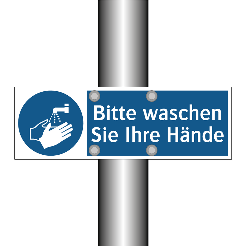 Bitte waschen Sie Ihre Hände