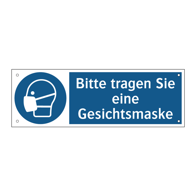 Bitte tragen Sie eine Gesichtsmaske