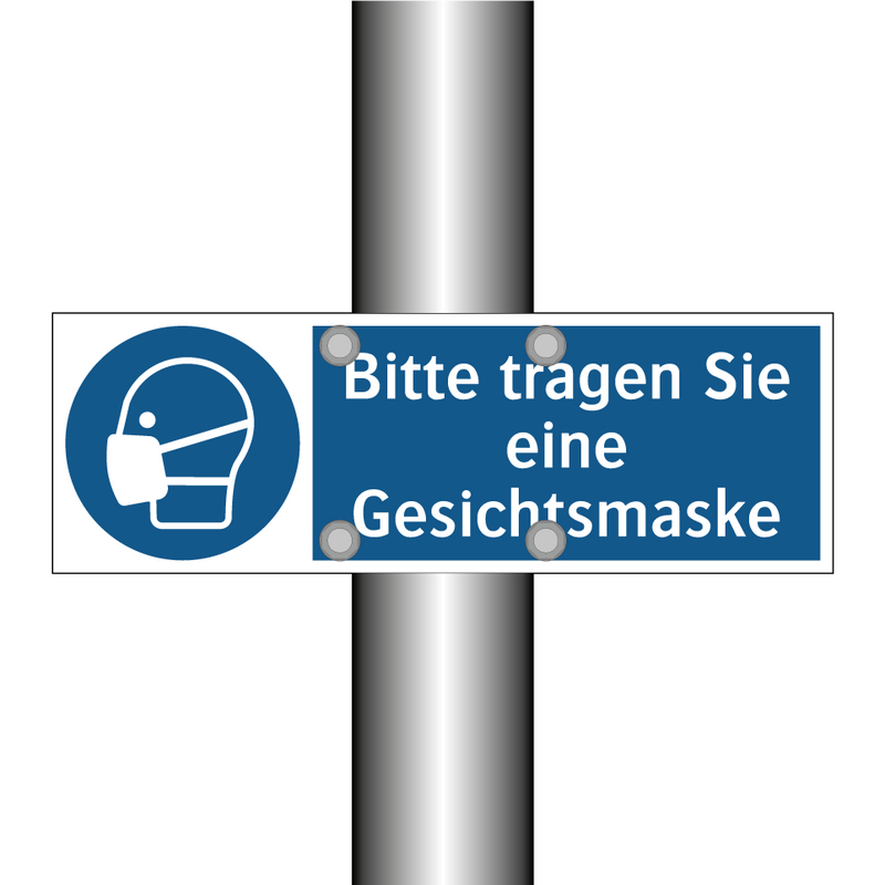 Bitte tragen Sie eine Gesichtsmaske