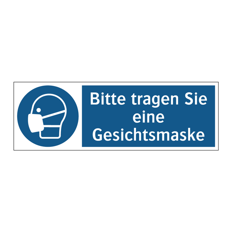 Bitte tragen Sie eine Gesichtsmaske