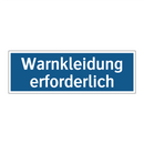 Warnkleidung erforderlich