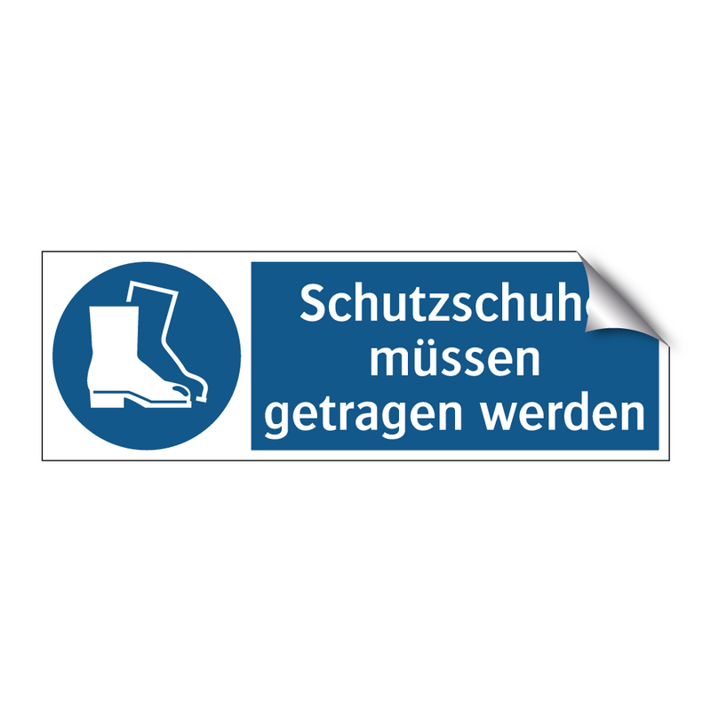 Schutzschuhe müssen getragen werden
