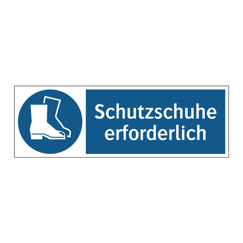 Schutzschuhe erforderlich