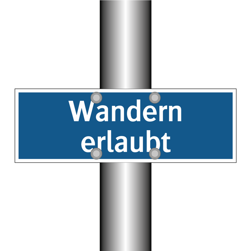 Wandern erlaubt