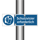 Schutzvisier erforderlich